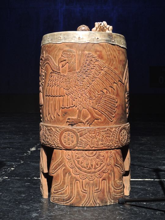 Mexican prehispanic Aztec Maya Dancer Ayoyote Seed Rattle Percussion Instrument