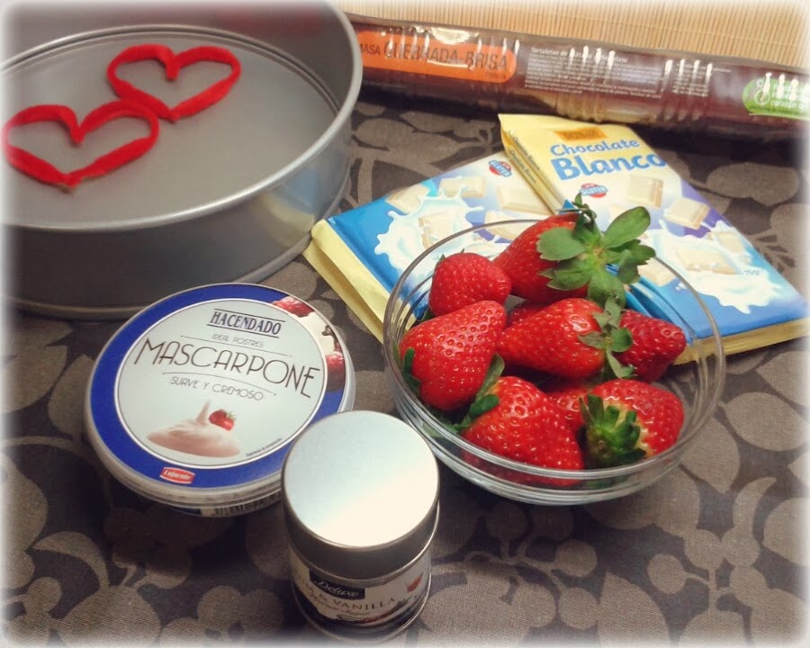 Tarta fresas mascarpone chocolate blanco