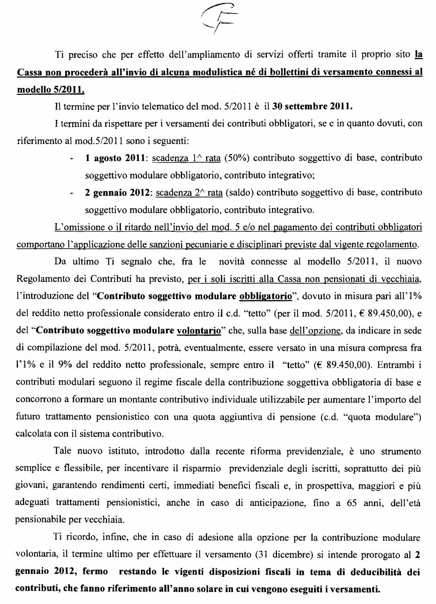 consiglioaperto Cassa Forense, Modello 5 scadenze e novità (Cassa consiglioaperto Cassa Forense, Modello 5 scadenze e novità (Cassa