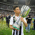 Bintang juventus Christiano Ronaldo melanjutkan rekor final yang luar biasa dengan sundulan di Supercoppa