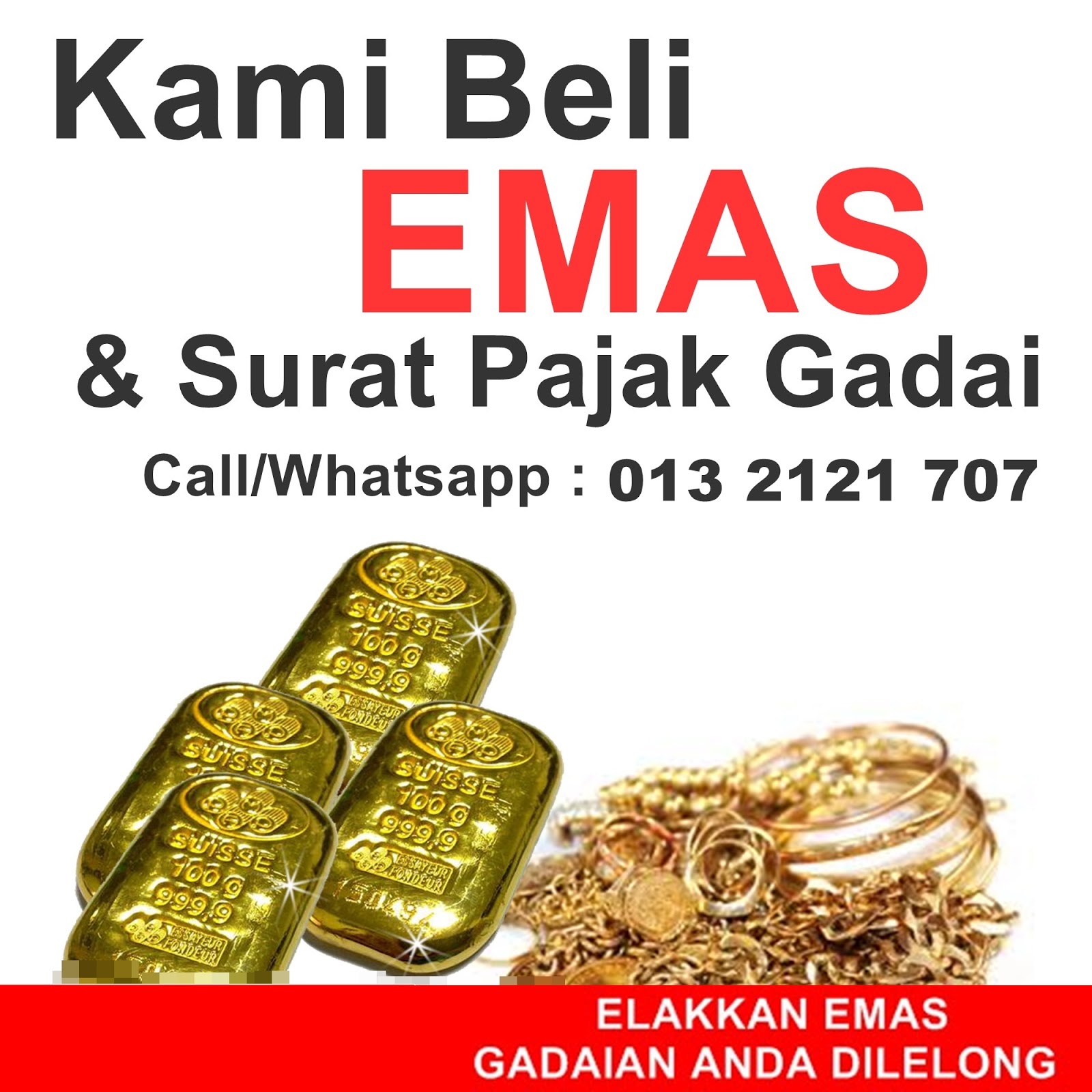 Nak Jual Emas Kami Beli Emas Surat Pajak 0132121707 August 2016