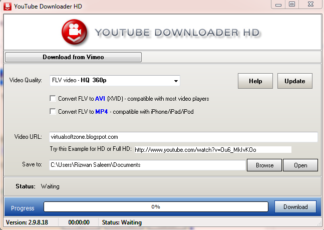 VirtualSoftZone | Free Download Software: youtube downloader HD version ...