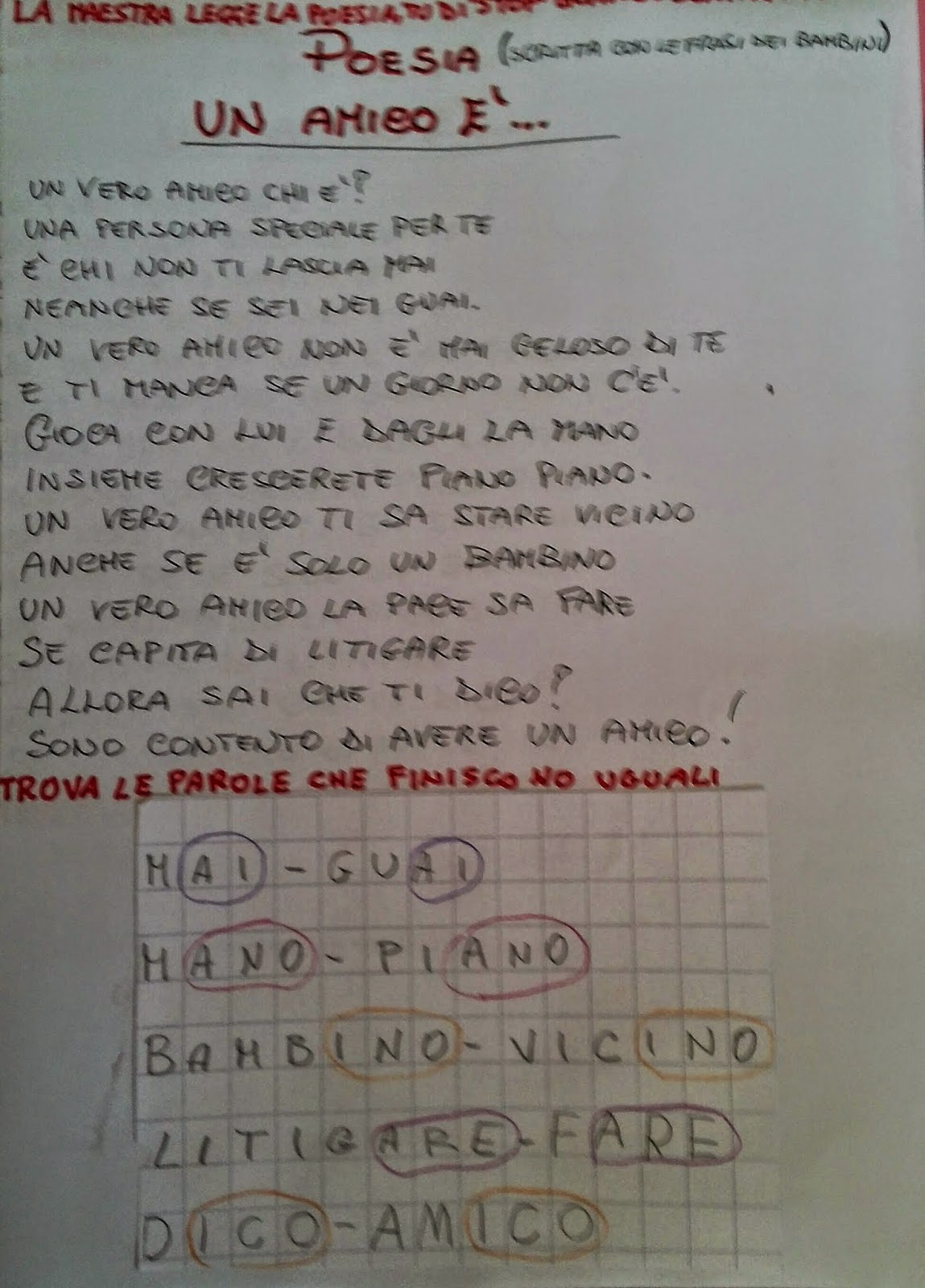 Poesia Sull Amicizia In Rima Baciata
