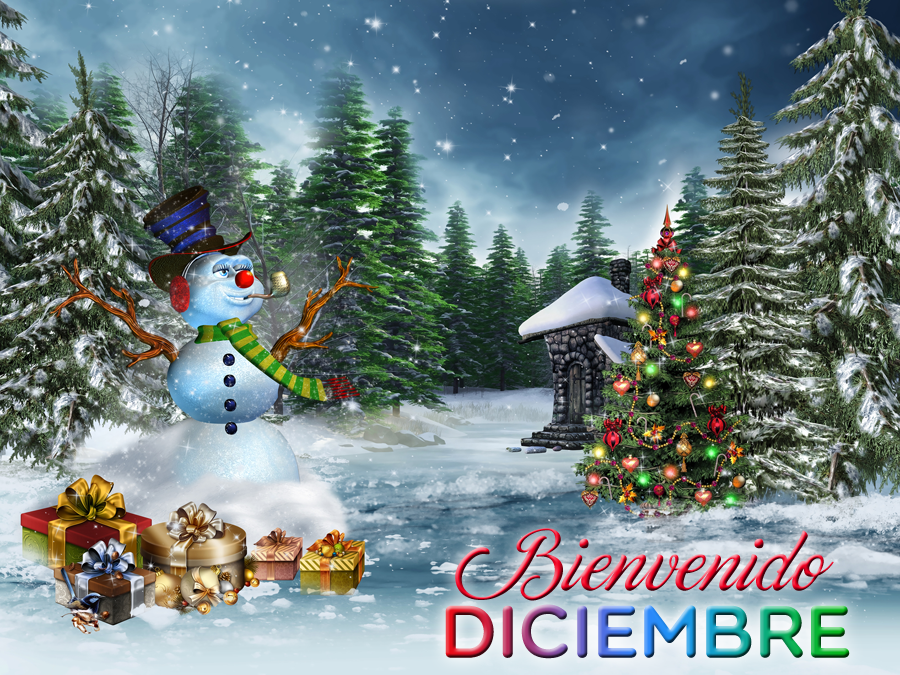 Banco de Imágenes Gratis Bienvenido Diciembre !!! Postales para