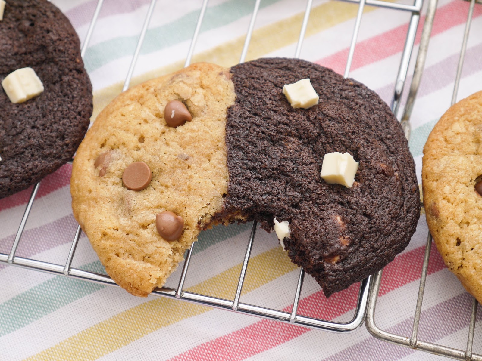 This Muslim Girl Bakes Chocolate Chip Brownie Swirl Cookies.