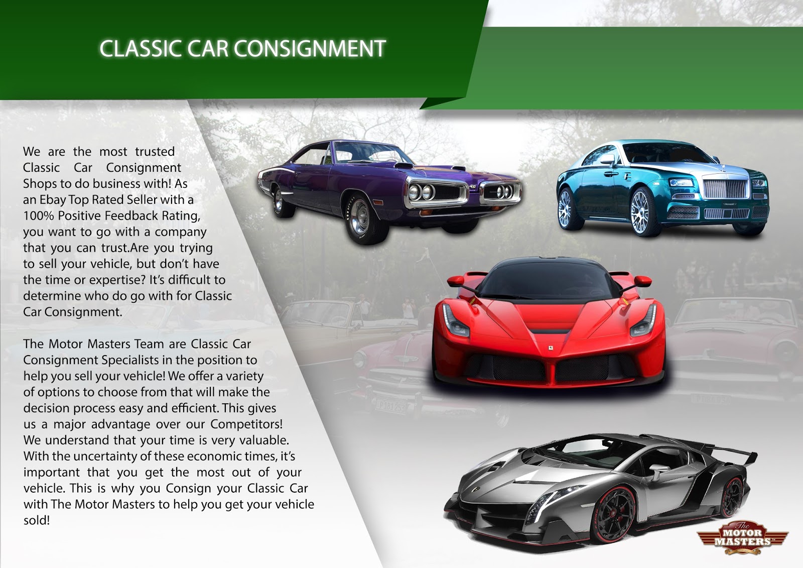 Classic Car Consignment Specialists The Motor Masters