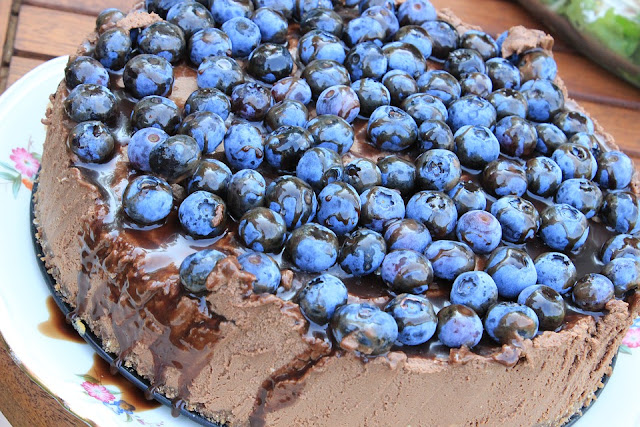 Cheesecake de chocolate vegano