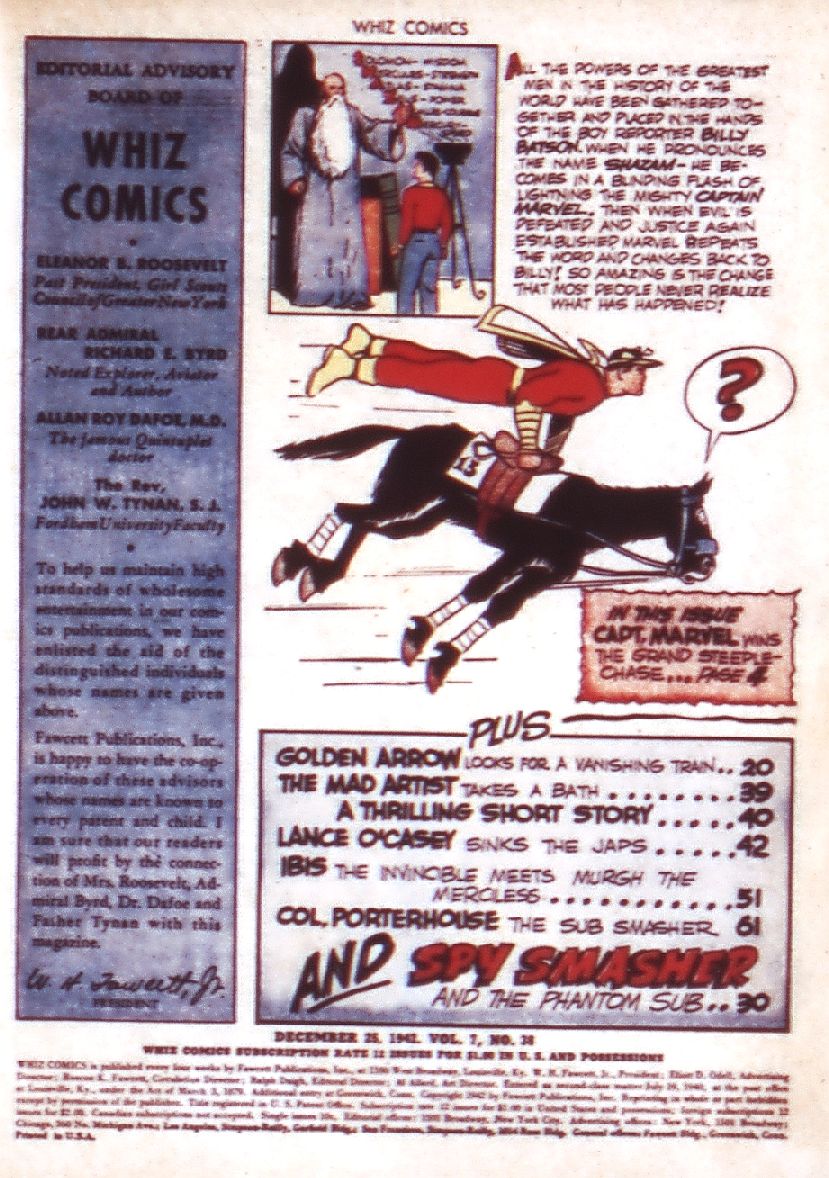 Read online WHIZ Comics comic -  Issue #38 - 3