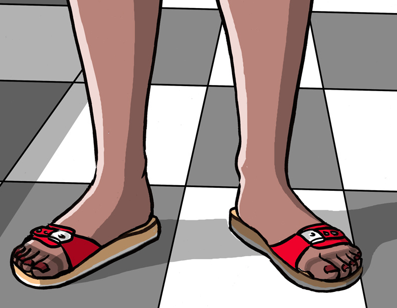 ugly old lady sandals