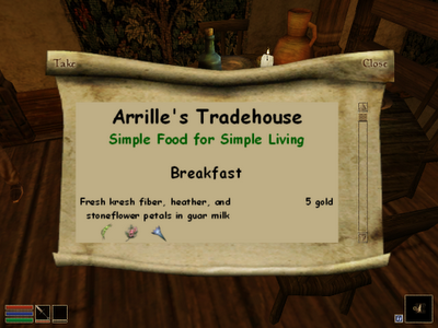 Arrille's Tradehouse Menu v1.1