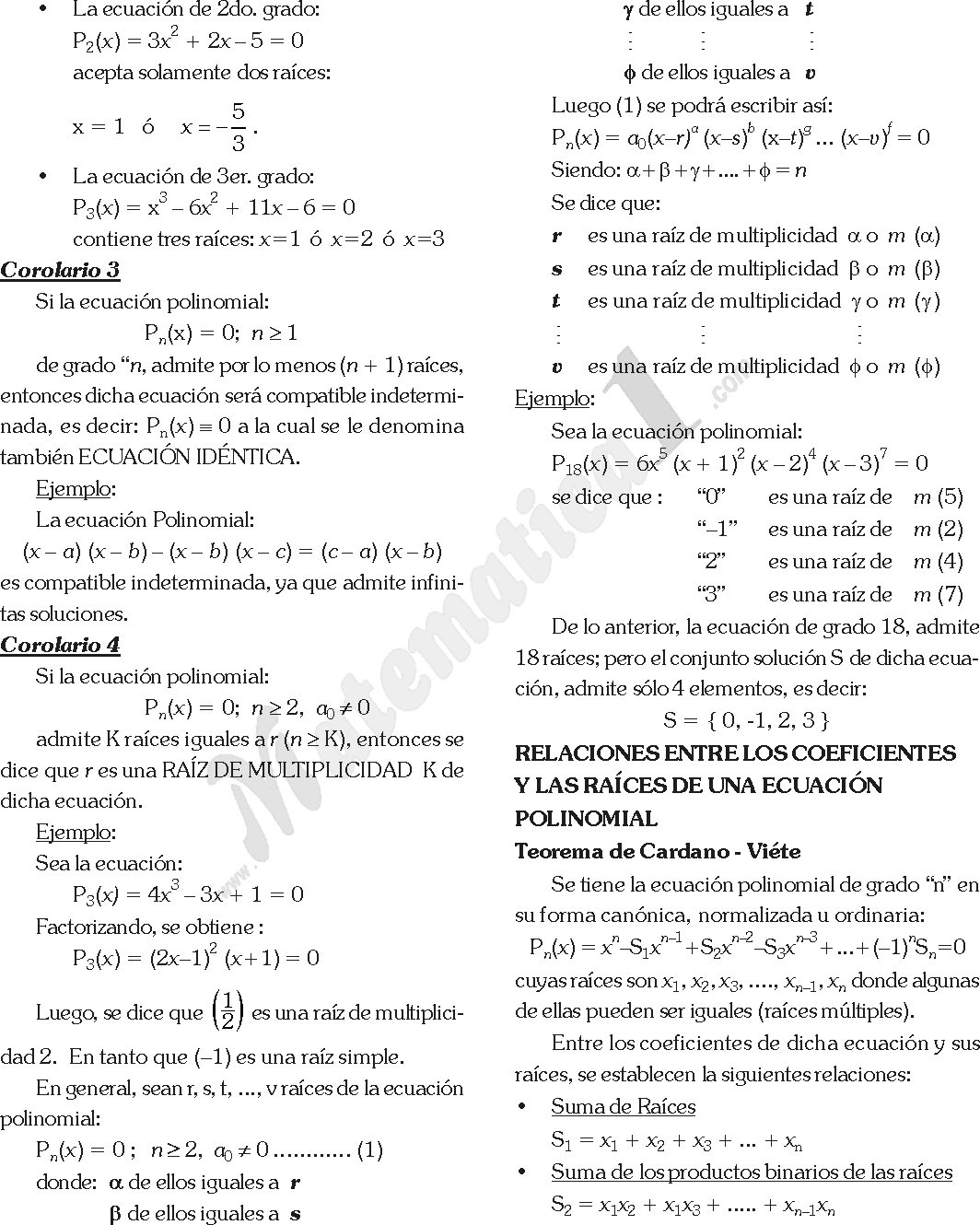 Teorema Fundamental De La Teoria De Galois