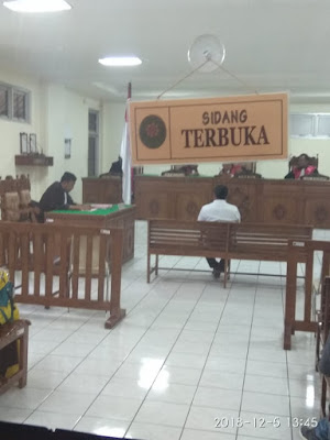 Sidang Perdana, Terdakwa Santoso Datang Bak Seorang Tamu 1 IMG 20181205 WA0029