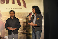Imtiaz Ali, Alia Bhatt and A R Rahman at Press conference of 'Highway'