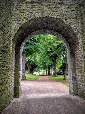 Stone archway leading to Maynooth Castle