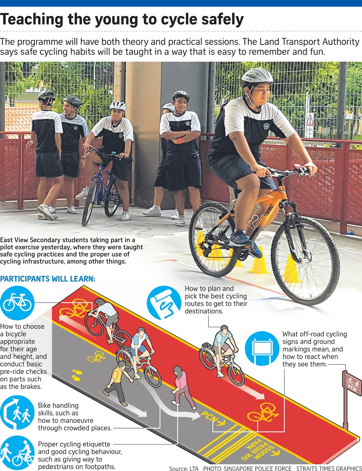 If Only Singaporeans Stopped to Think Scheme takes safe cycling message to schools