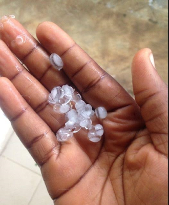 Hailstones fall in Ado-Ekiti (photos)