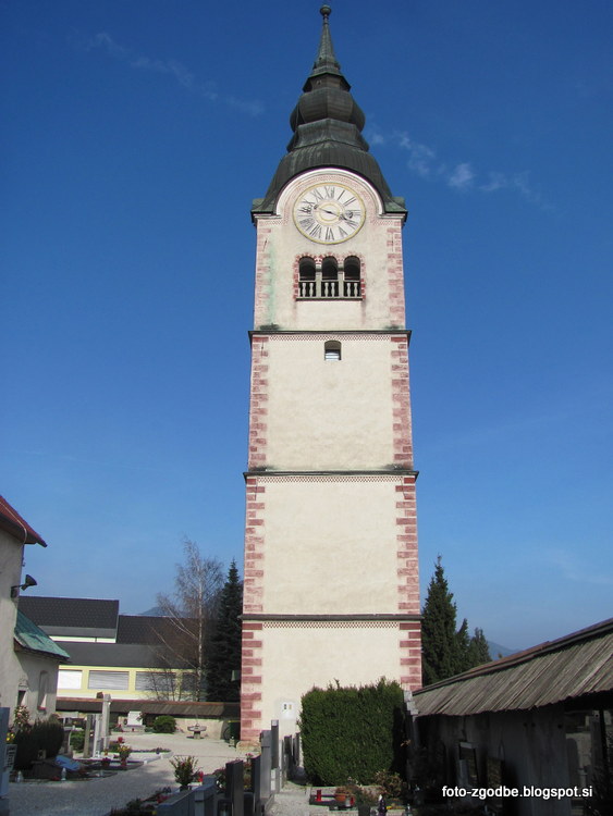 Lesce, cerkev Marijinega vnebovzetja Slovenija, Gorenjska