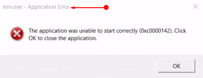Fix: esrv.exe Application Error in Windows 10