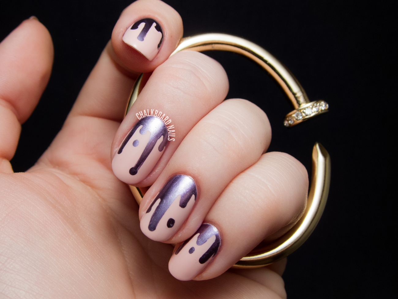 5. 10 Stunning Chanel Drip Nail Designs - wide 1