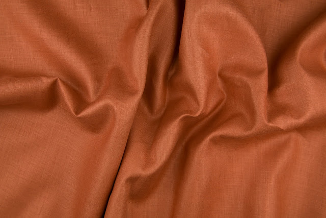 Rust Handkerchief Linen Fabric