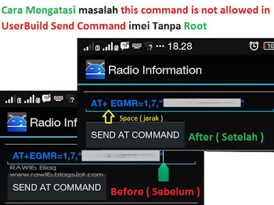 Cara Mengatasi masalah this command is not allowed in UserBuild Send Command imei Tanpa Root
