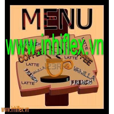 In ấn và thiết kế thực đơn riêng cho quán cà phê 24