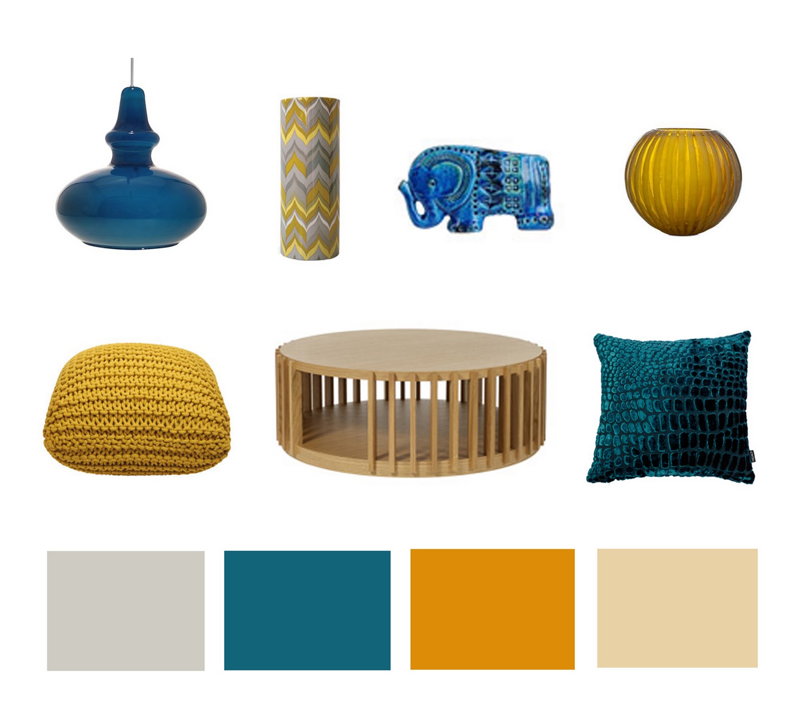 Inspiration for Zoe: Perfect palette: Teal and mustard yellow