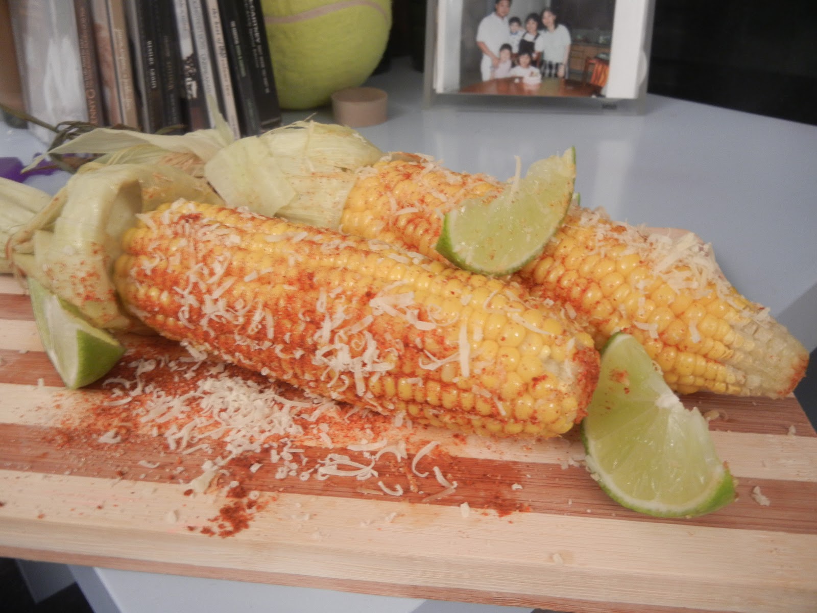 A Miniature Take On Food Cuban Grilled Corn on the Cob with Queso