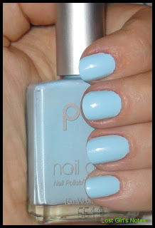 POP nail glam baby blue swatches and review