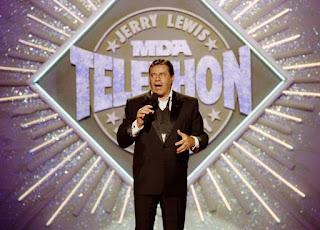 Jerry Lewis en uno de sus telemaratones - 1990 Jerry Lewis en uno de sus telemaratones - 1990