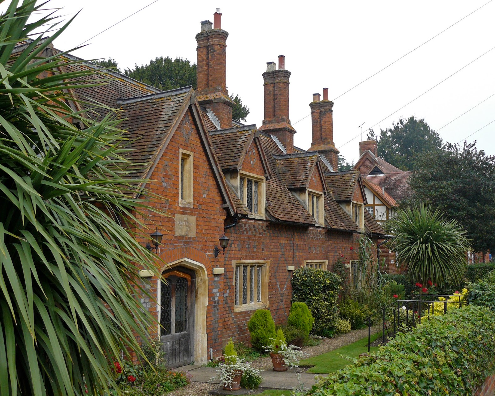 Walking in the country Almshouses by Brian Bailey