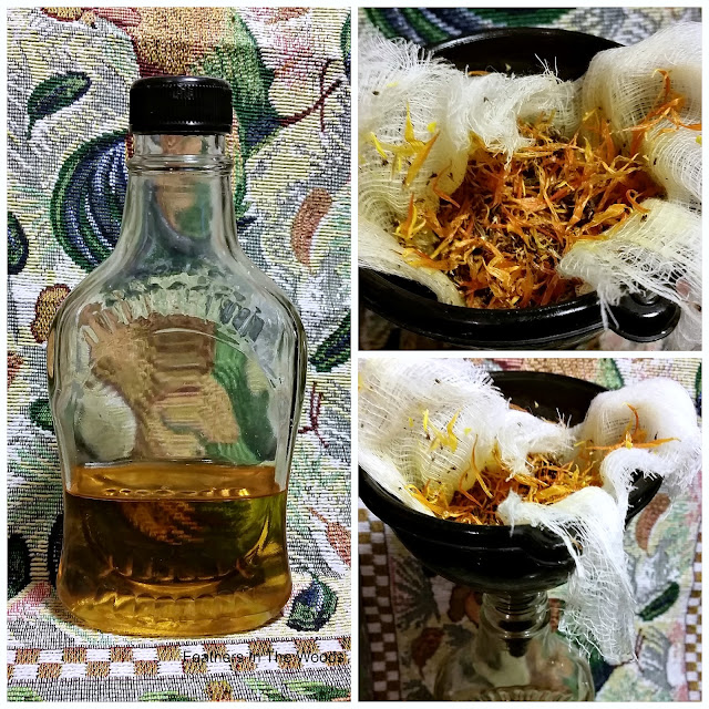 How to make herbal infused oil Feathers in the woods