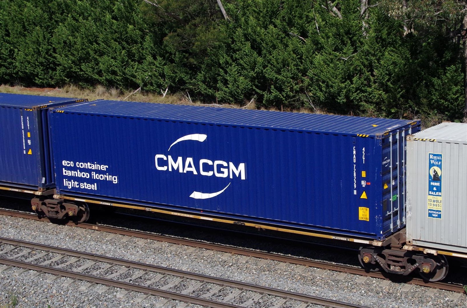 Rollingstock News CMA CGM Shipping Containers 45G1