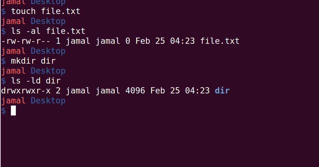 Setting Default permissions of files and directories in linux