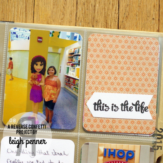 Reverse Confetti August Blog Hop Leigh Penner @leigh148 @reverseconfetti #reverseconfetti #pocketalbum #summer
