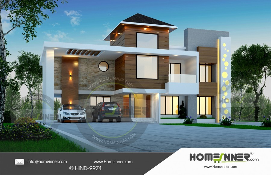 4570 Sq Ft Modern House Plans Kerala Style Architecture