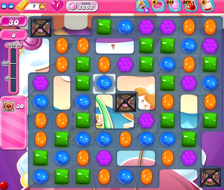 Candy Crush Saga level 2262 Candy Crush Saga level 2262