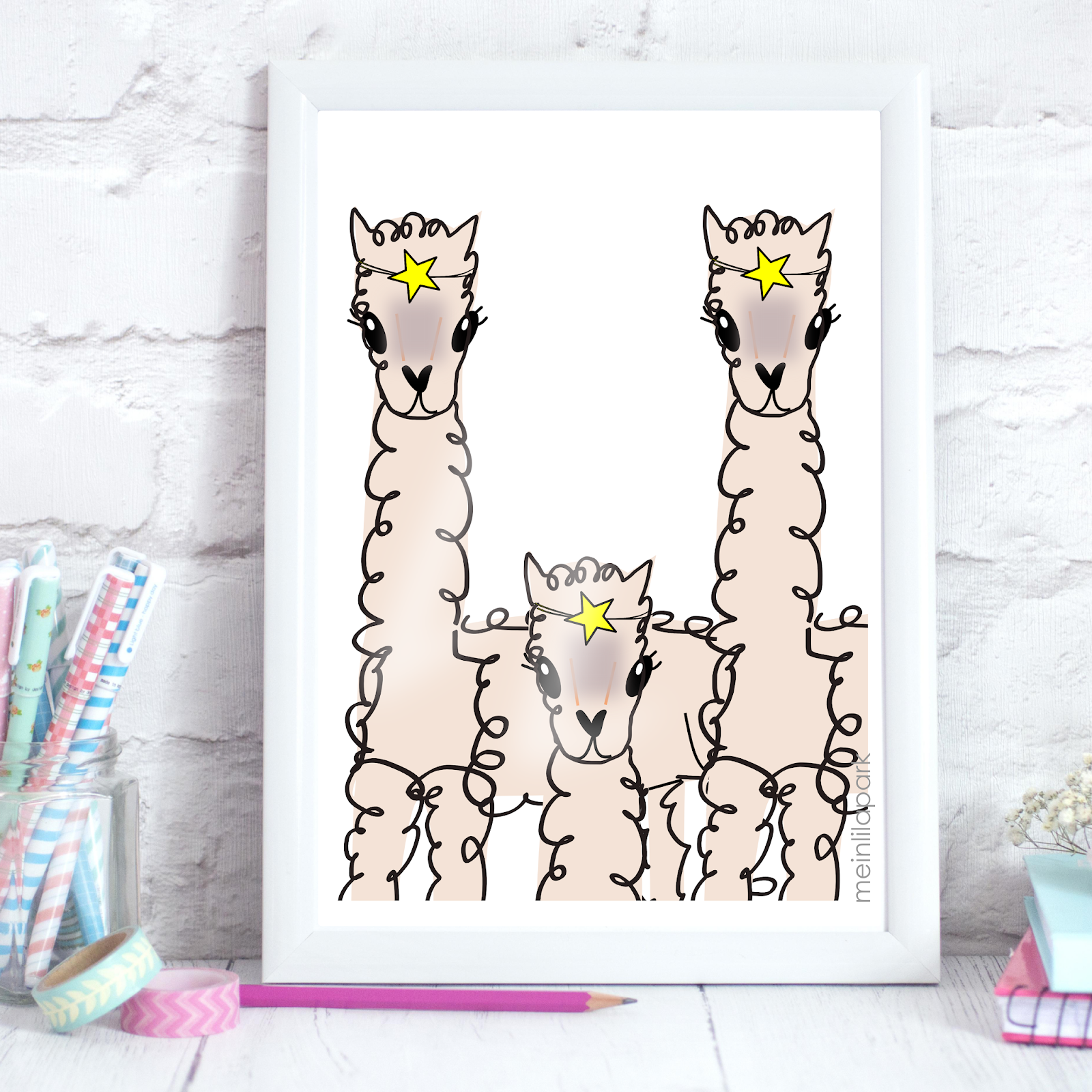 Free Printable Alpaca Wall Art Alpakaposter MeinLilaPark Free Printable Alpaca Wall Art Alpakaposter MeinLilaPark