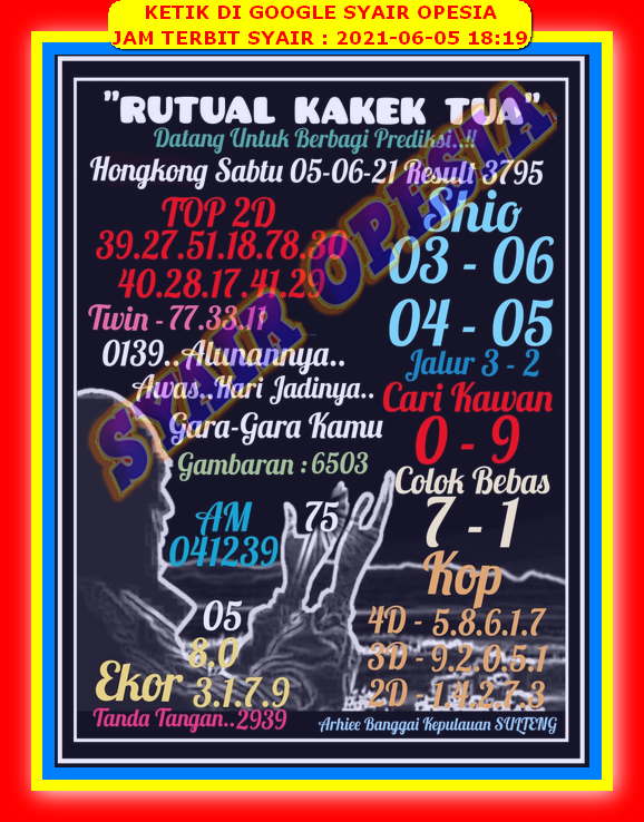 Syair Hk Sabtu 5 Juni 2021 Kode Syair Sgp Syair Hk Syair Sydney 2021