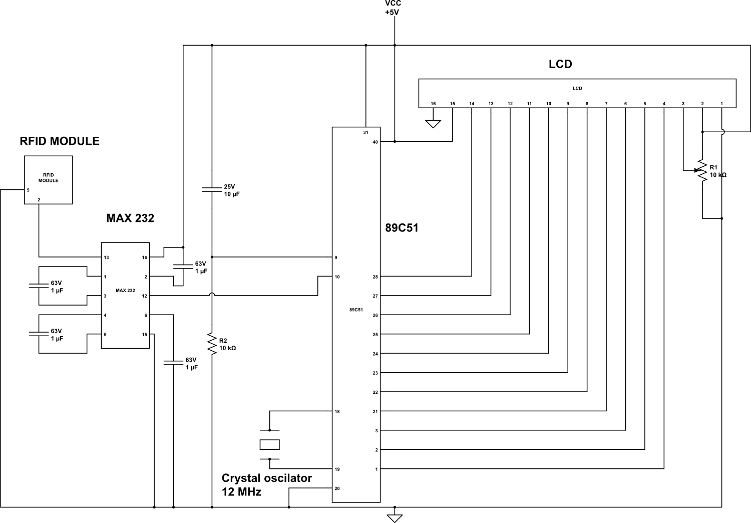 How to interface RFID with 8051 microcontroller ~ ELECTRONICS PROJECTS