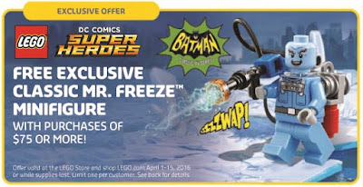 Free Exclusive Batman ’66 Mr. Freeze DC Comics Mini Figure at LEGO Stores in April!