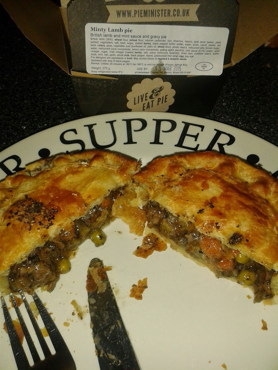 Pieminister Minty Lamb Pie Review