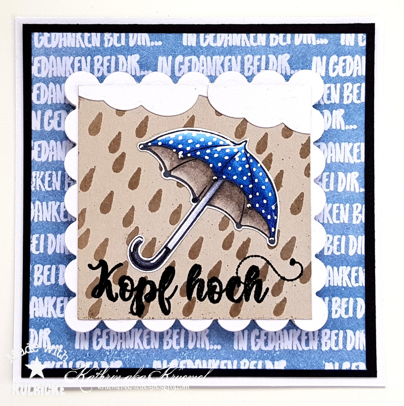 Kruemels Bastel-Blog: Eine kleine Karte zur Aufmunterung