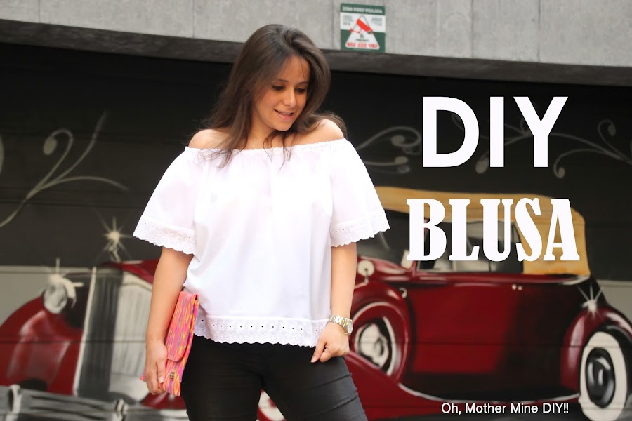 DIY Ropa premama blusa sin hombros patrones gratis. Blog costura y blog diy