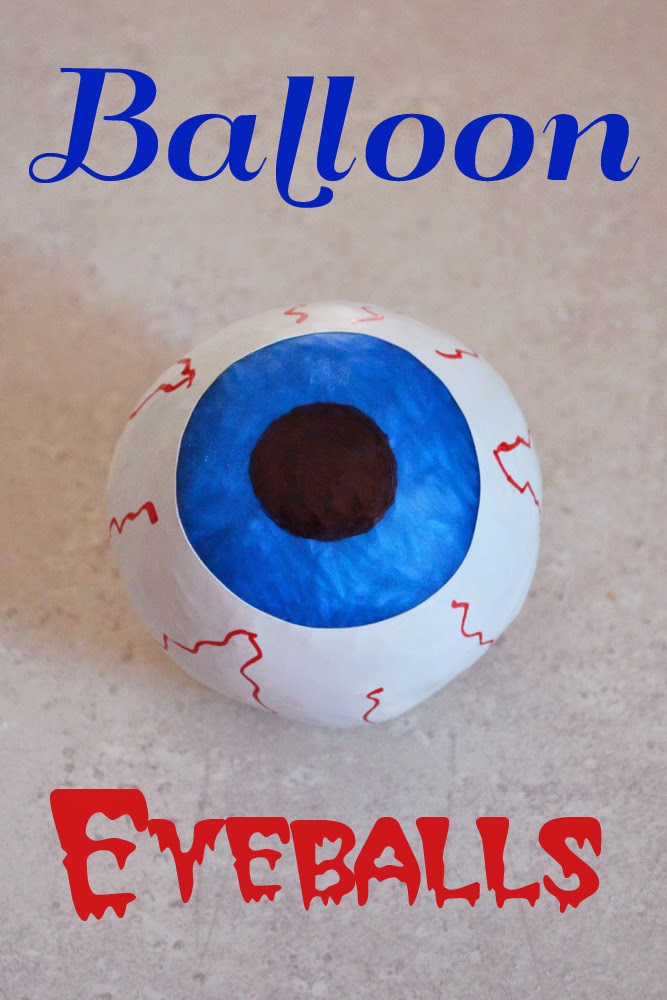 The Almost Perfectionist Halloween Craft Balloon Eyeballs