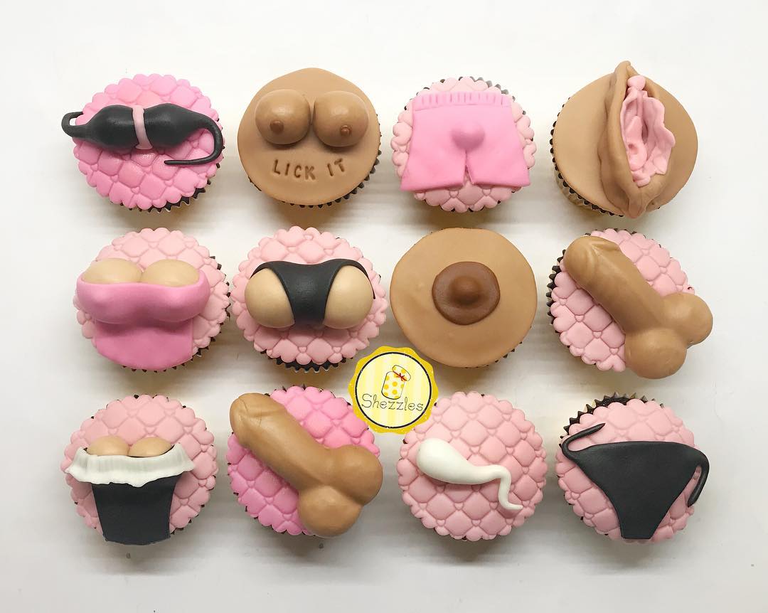 Bridal Shower Cupcakes Sexy and Naughty.