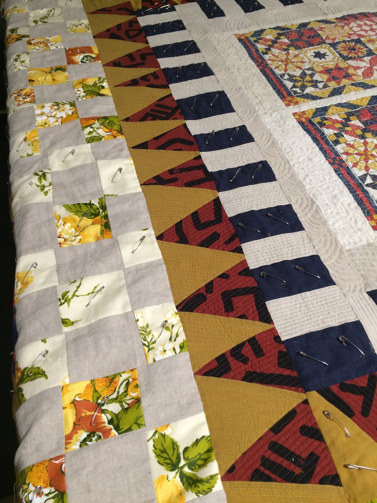 patty "The quilt lady" Good progress on the tea towel quilt