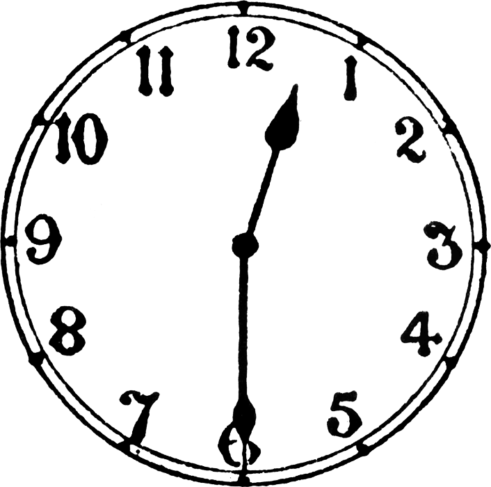 clipart two o'clock - photo #21