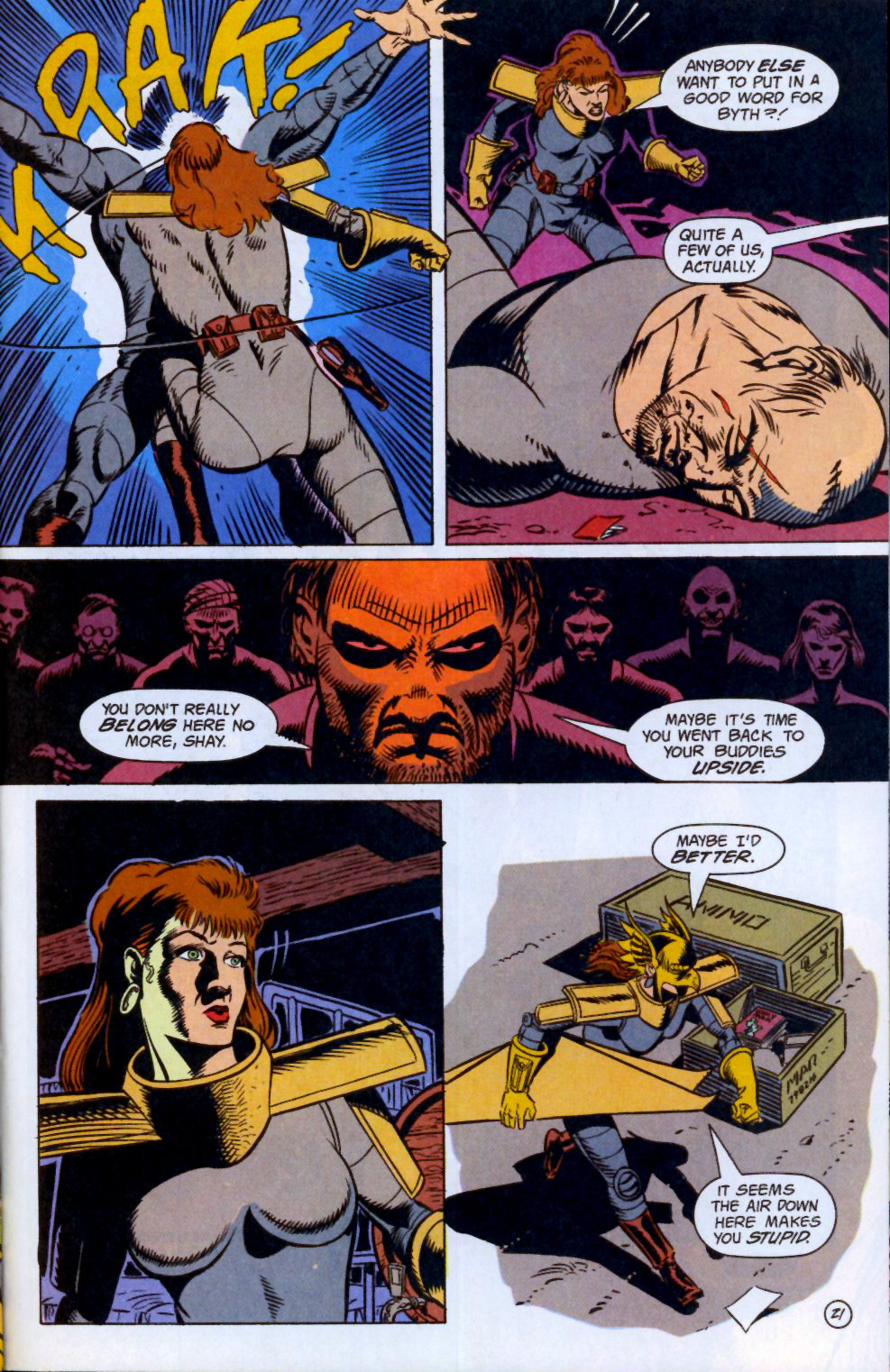 Read online Hawkworld (1990) comic -  Issue #21 - 21