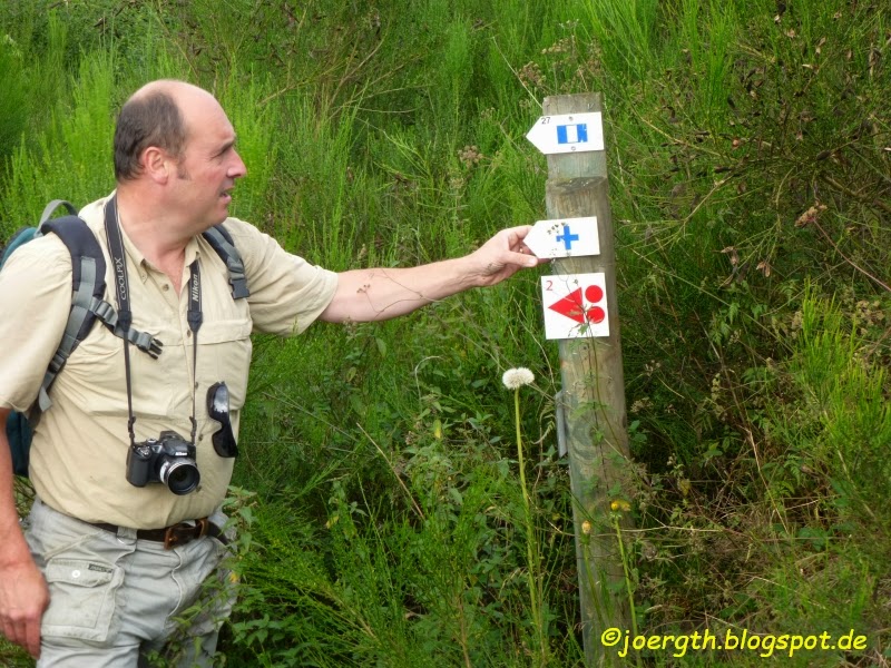 Das Tal der Feen Wanderung, Ostbelgien, Wegzeichen